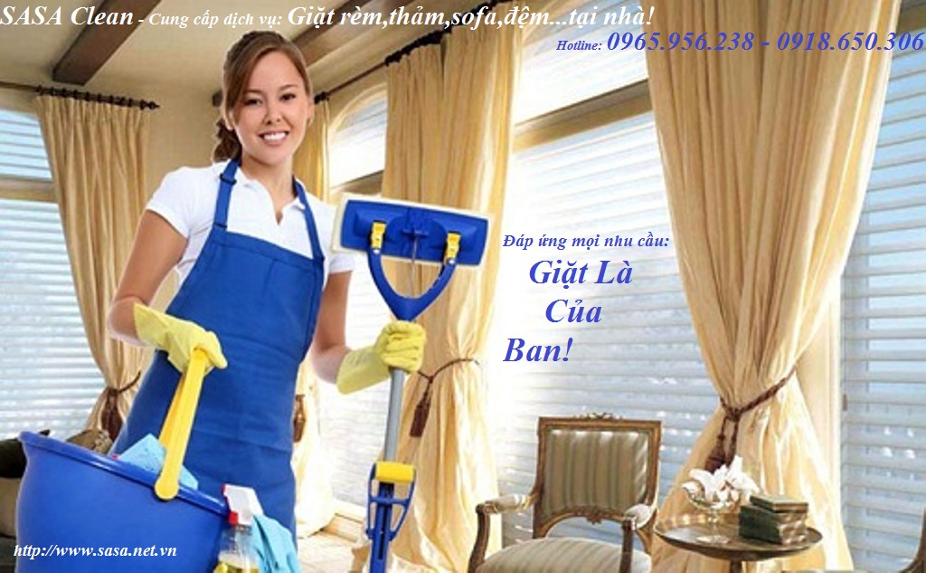 Giặt rèm, thảm, sofa tại nhà – SASA Thăng Long – SASA Clean